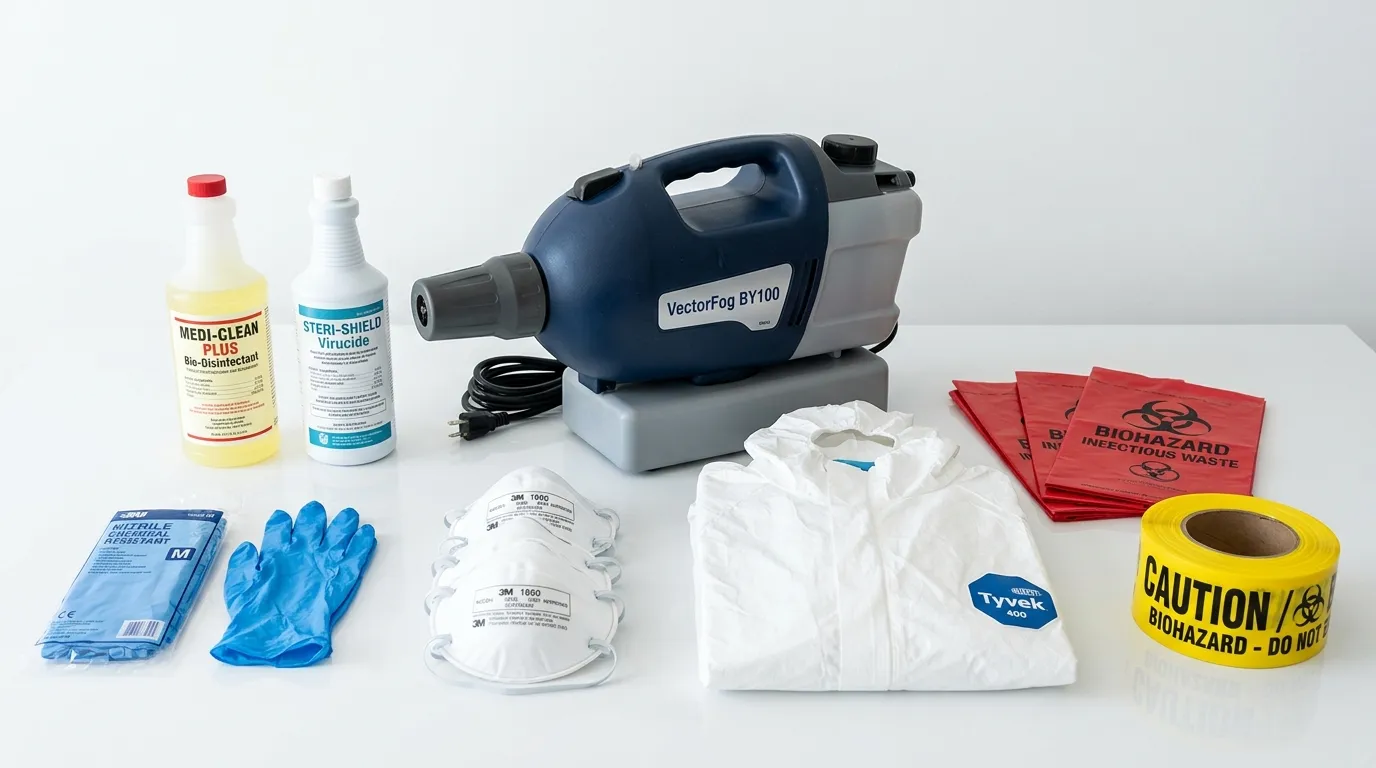 Professional biohazard remediation crew working in Rolesville