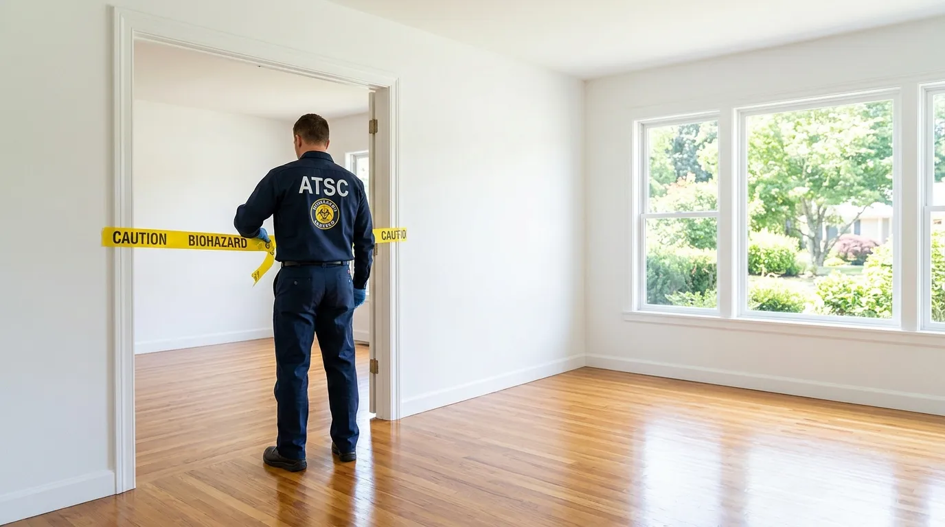 Certified biohazard cleanup crew performing Crime Scene Cleanup in Rolesville